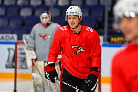 Тренировка «Авангарда» перед матчем в Казани