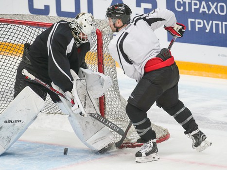 Раскатка «Авангарда» перед матчем с «Барысом»