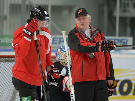 Раскатка "Авангарда" перед матчем с ЦСКА 22.11.13