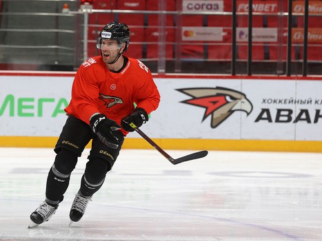 Раскатка «Авангарда» перед матчем с рижским «Динамо»