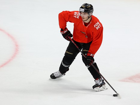 Тренировка «Авангарда» перед матчем с «Нефтехимиком»