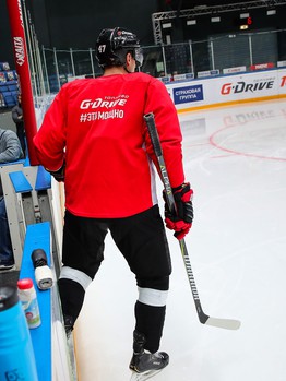 Раскатка «Авангарда» перед матчем со «Спартаком»