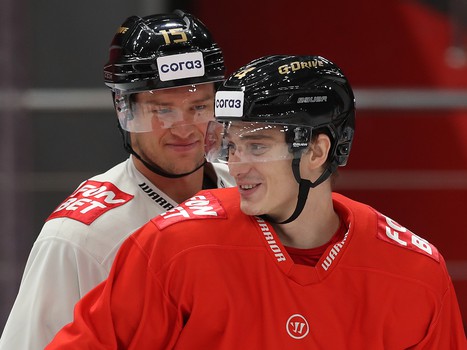 Раскатка «Авангарда» перед матчем с «Адмиралом»