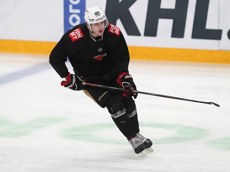 Тренировка «Авангарда» перед вторым матчем серии в Магнитогорске