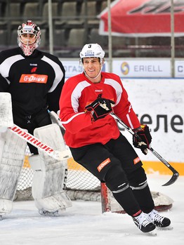 Раскатка "Авангарда" перед выездным матчем с "Металлургом" Нк