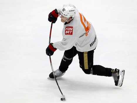 Тренировка «Авангарда» перед матчем в Новосибирске