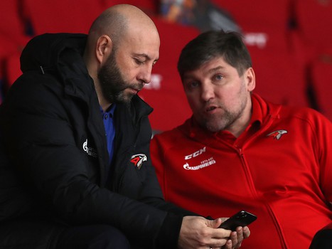 Раскатка «Авангарда» перед матчем с «Нефтехимиком»