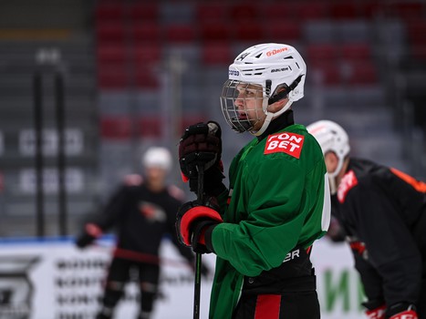 Раскатка «Авангарда» перед матчем в Сочи