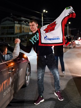 Омск празднует чемпионство «Авангарда»!