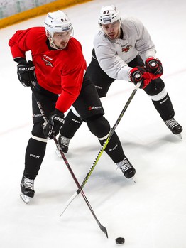 Раскатка «Авангарда» в Астане перед первым матчем серии с «Барысом»