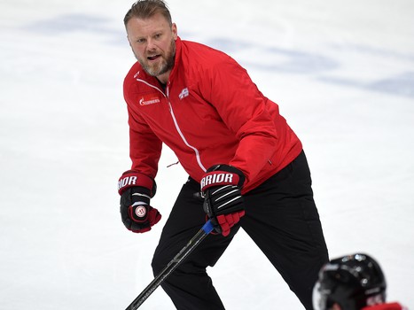 Раскатка «Авангарда» перед матчем с рижским «Динамо»