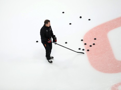 Раскатка «Авангарда» перед матчем с рижским «Динамо»