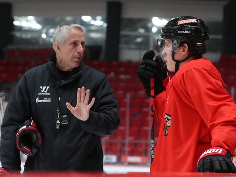 Раскатка «Авангарда» перед матчем с «Амуром»