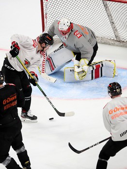 Раскатка «Авангарда» перед матчем с «Металлургом»