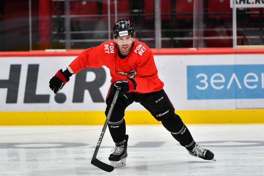 Раскатка «Авангарда» перед матчем с «Металлургом»