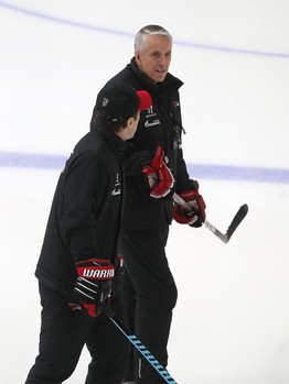 Раскатка «Авангарда» перед матчем с «Барысом»