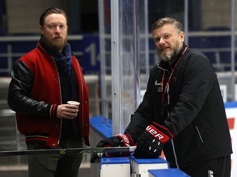 Раскатка «Авангарда» перед матчем в Нижнем Новгороде