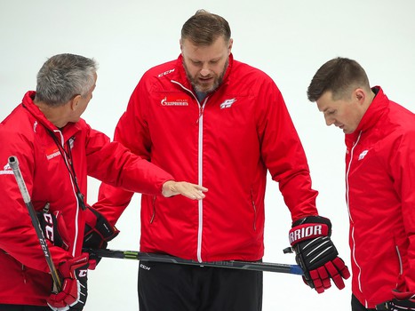 Раскатка «Авангарда» перед матчем со «Слованом»