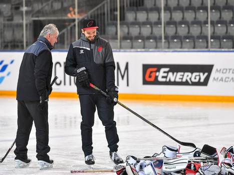 Мастер-класс Доминика Фурха для вратарей хоккейной школы "Авангард"