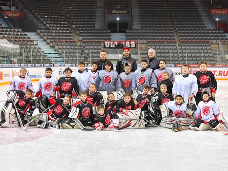 Мастер-класс Доминика Фурха для вратарей хоккейной школы "Авангард"