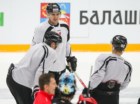 Раскатка «Авангарда» перед матчем с «Барысом»