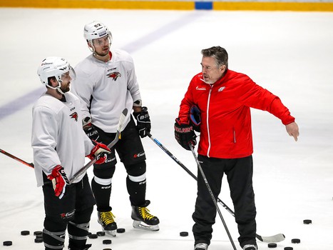 Раскатка «Авангарда» в Астане перед первым матчем серии с «Барысом»