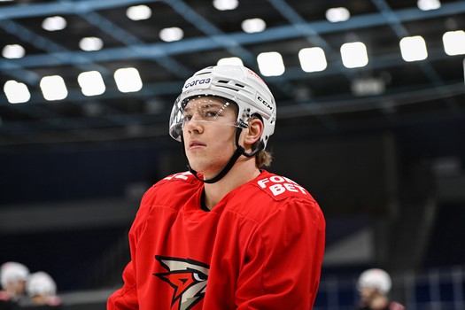 Раскатка «Авангарда» перед третьим матчем серии с «Сибирью» в Новосибирске