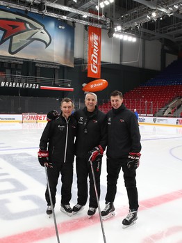 Фотографирование команды перед плей-офф