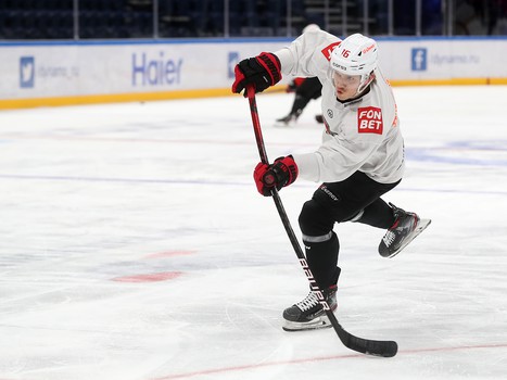 Раскатка «Авангарда» перед выездным матчем с московским «Динамо»