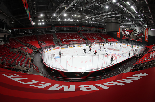 Раскатка «Авангарда» перед матчем с минским «Динамо»