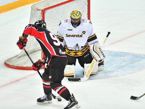 21.02.2018. Серия товарищеских матчей. "Авангард" - "Северсталь" 0:2