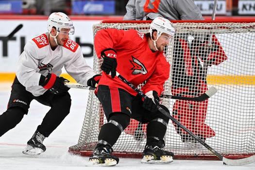 Раскатка «Авангарда» перед матчем в Балашихе