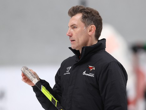 Раскатка «Авангарда» перед матчем в Челябинске