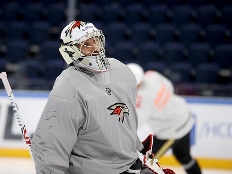 Раскатка «Авангарда» перед выездным матчем с московским «Динамо»