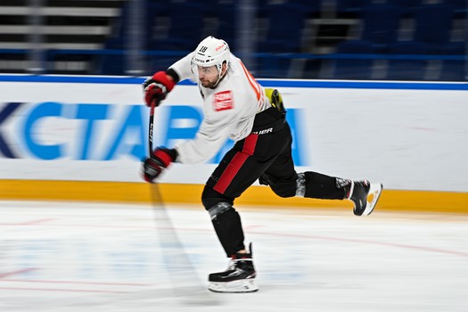 Раскатка «Авангарда» перед матчем в Ярославле