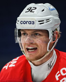 Тренировка «Авангарда» перед матчем в Новосибирске