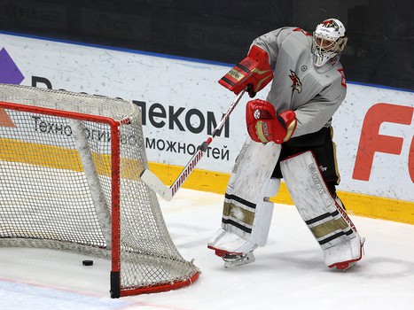 Тренировка «Авангарда» перед матчем в Новосибирске
