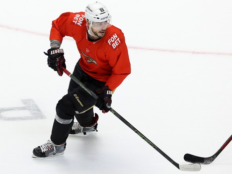 Тренировка «Авангарда» перед матчем в Нур-Султане