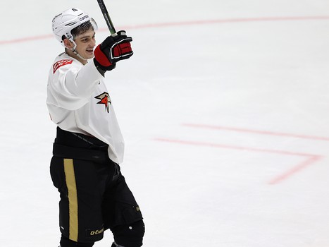 Тренировка «Авангарда» перед матчем в Новосибирске