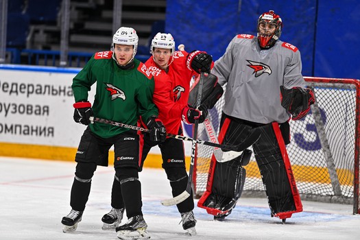 Раскатка «Авангарда» перед третьим матчем серии с «Локомотивом»