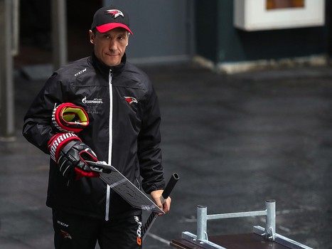 Раскатка «Авангарда» перед матчем с «Северсталью»