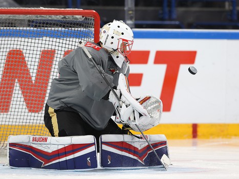 Раскатка «Авангарда» перед матчем в Магнитогорске