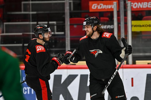 Раскатка «Авангарда» перед вторым матчем серии с «Локомотивом»