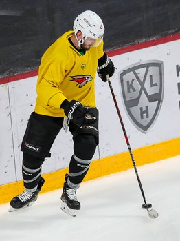 Раскатка «Авангарда» перед выездным матчем с «Йокеритом»