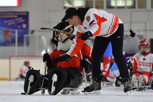 Турнир по следж-хоккею в Омске, день 2