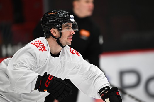 Тренировка «Авангарда» перед первым матчем серии с «Нефтехимиком»