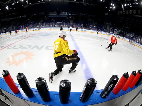 Раскатка «Авангарда» перед первым матчем серии с «Ак Барсом»