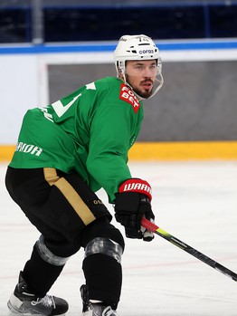 Раскатка «Авангарда» перед матчем в Нижнекамске