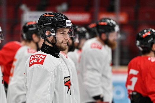 Раскатка «Авангарда» перед матчем с «Салаватом Юлаевым»