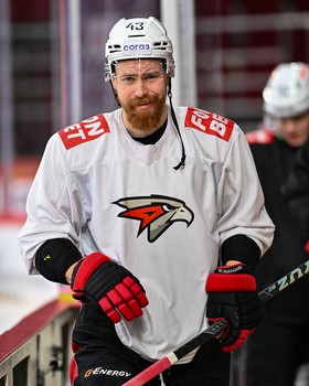 Тренировка «Авангарда» перед матчем в Екатеринбурге